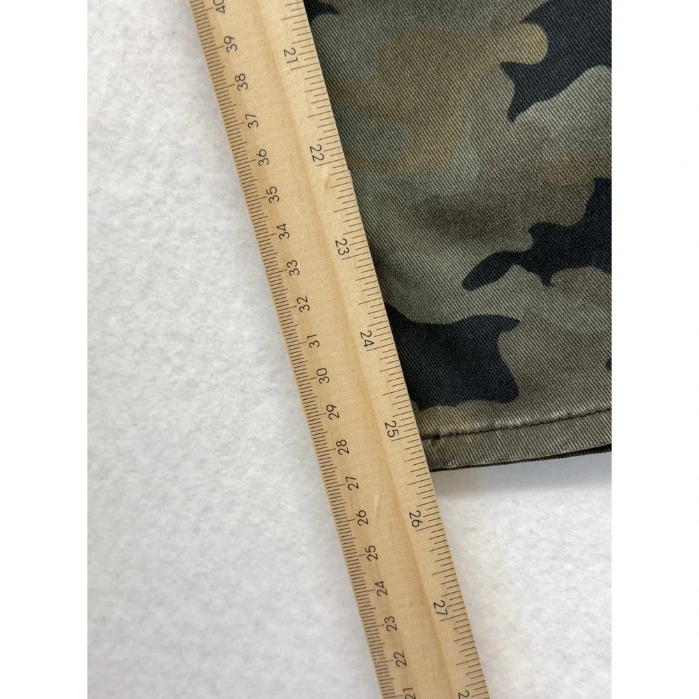 L'AGENCE Cotton High Rise Skinny Camo Stone Jeans Gold Side Stripe Size 24